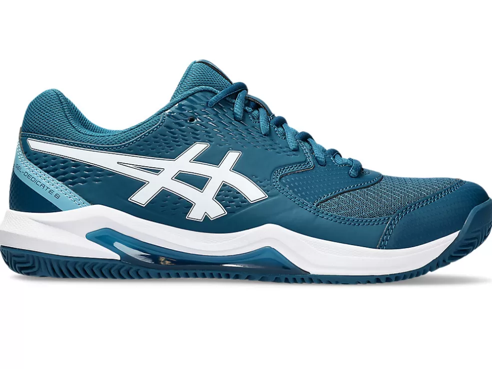 Tennisschoenen | Tennis>ASICS GEL-DEDICATE 8 CLAY Restful Teal/White