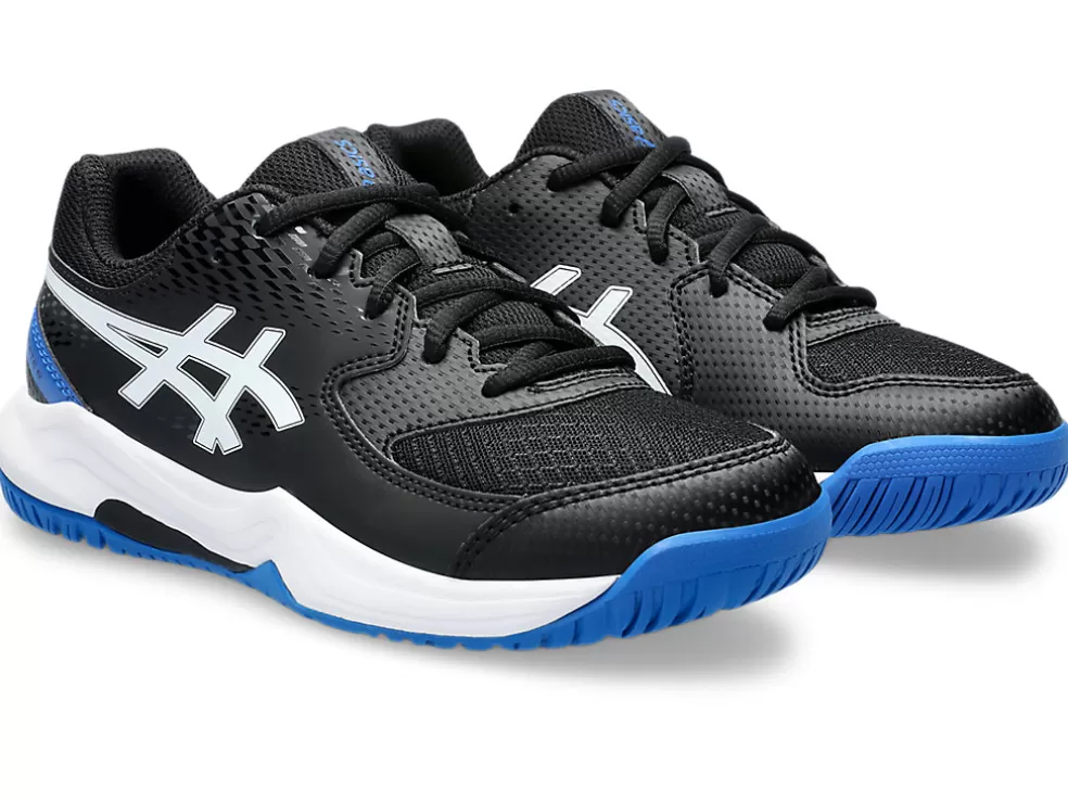 Tennisschoenen | Tennis>ASICS GEL-DEDICATE 8 GS Black/Tuna Blue