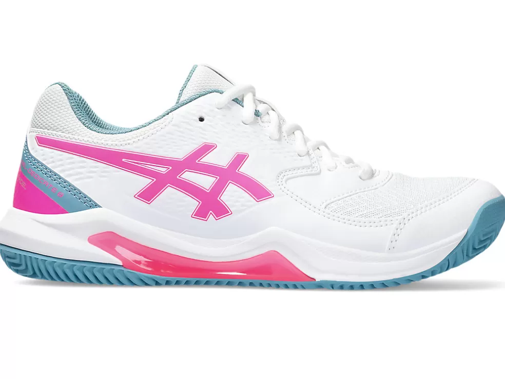 Padel | Padel>ASICS GEL-DEDICATE 8 PADEL White/Hot Pink