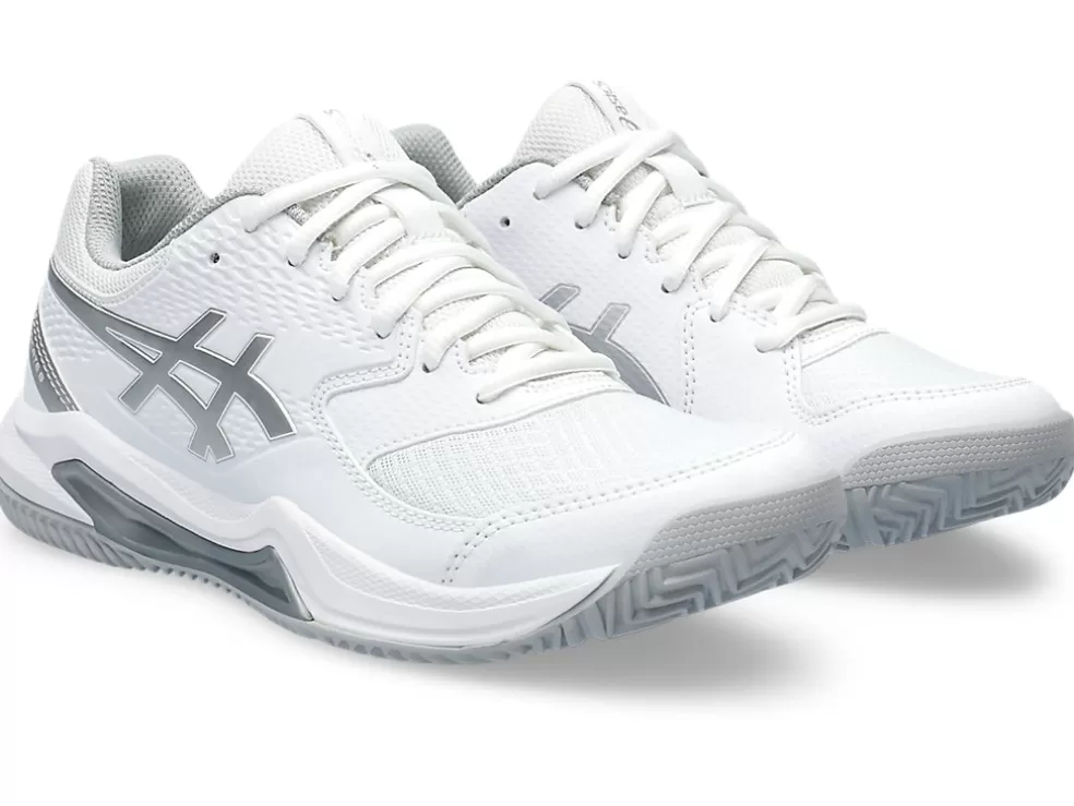 Padel | Padel>ASICS GEL-DEDICATE 8 PADEL White/Pure Silver