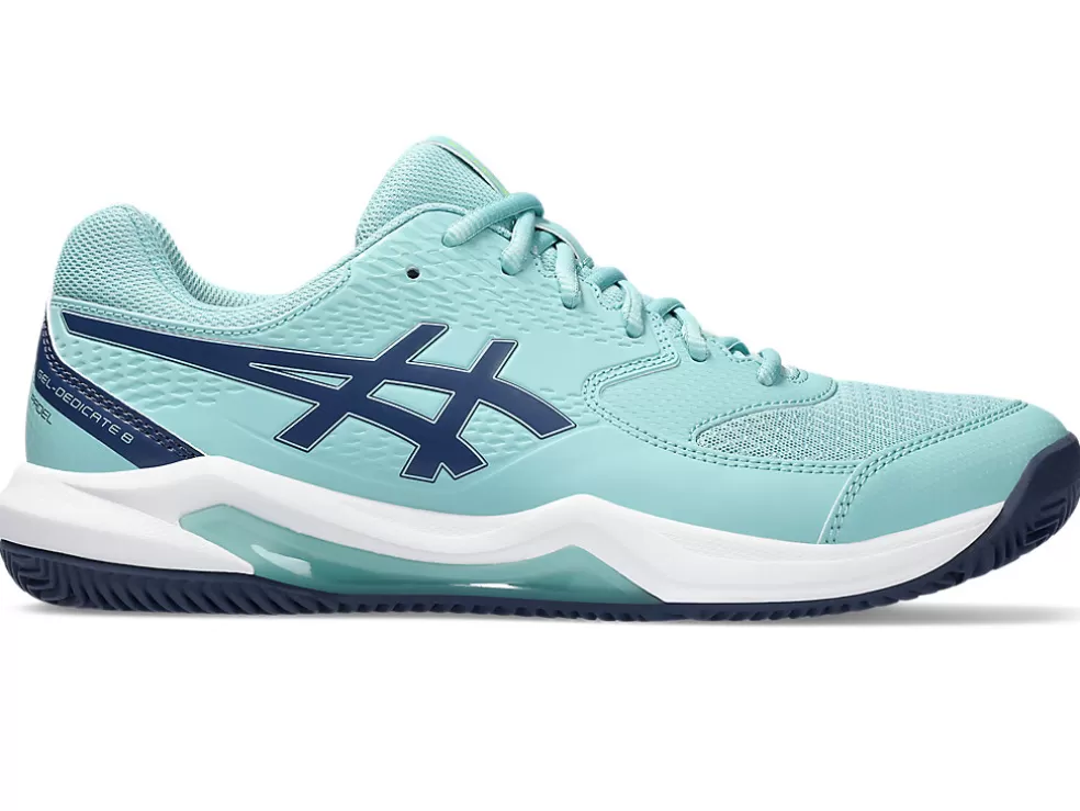 Padel | Padel>ASICS GEL-DEDICATE 8 PADEL Teal Tint/Thunder Blue