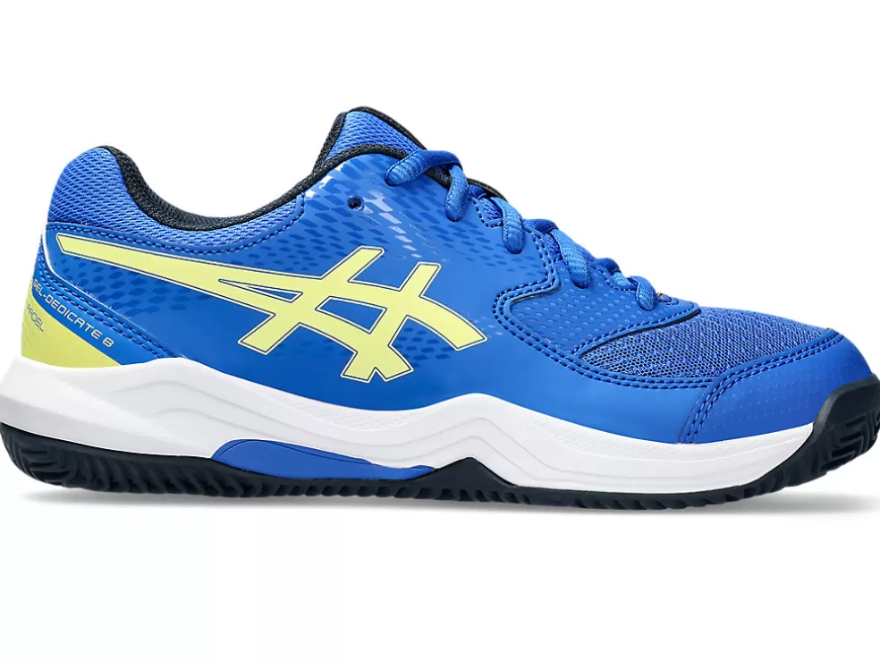 Padel | Andere sporten>ASICS GEL-DEDICATE 8 PADEL GS Illusion Blue/Glow Yellow