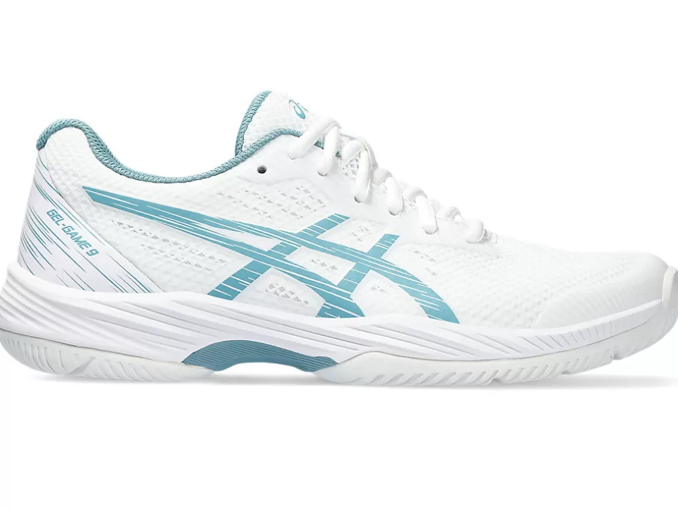 Tennisschoenen | Tennis>ASICS GEL-GAME 9 White/Gris Blue