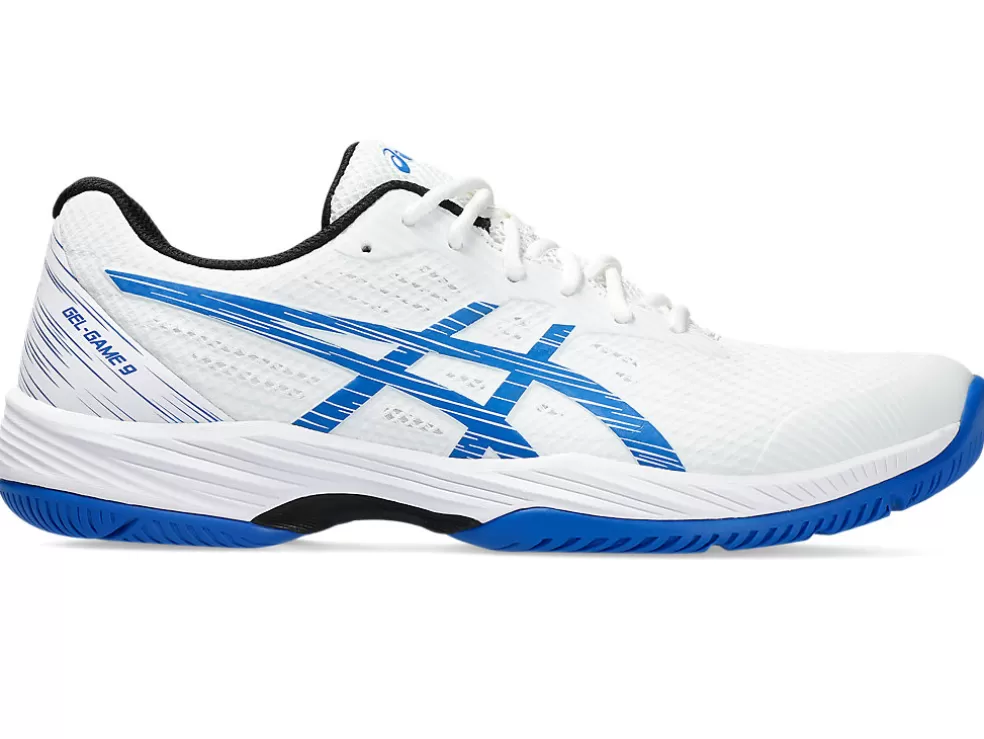 Tennisschoenen | Tennis>ASICS GEL-GAME 9 White/Tuna Blue