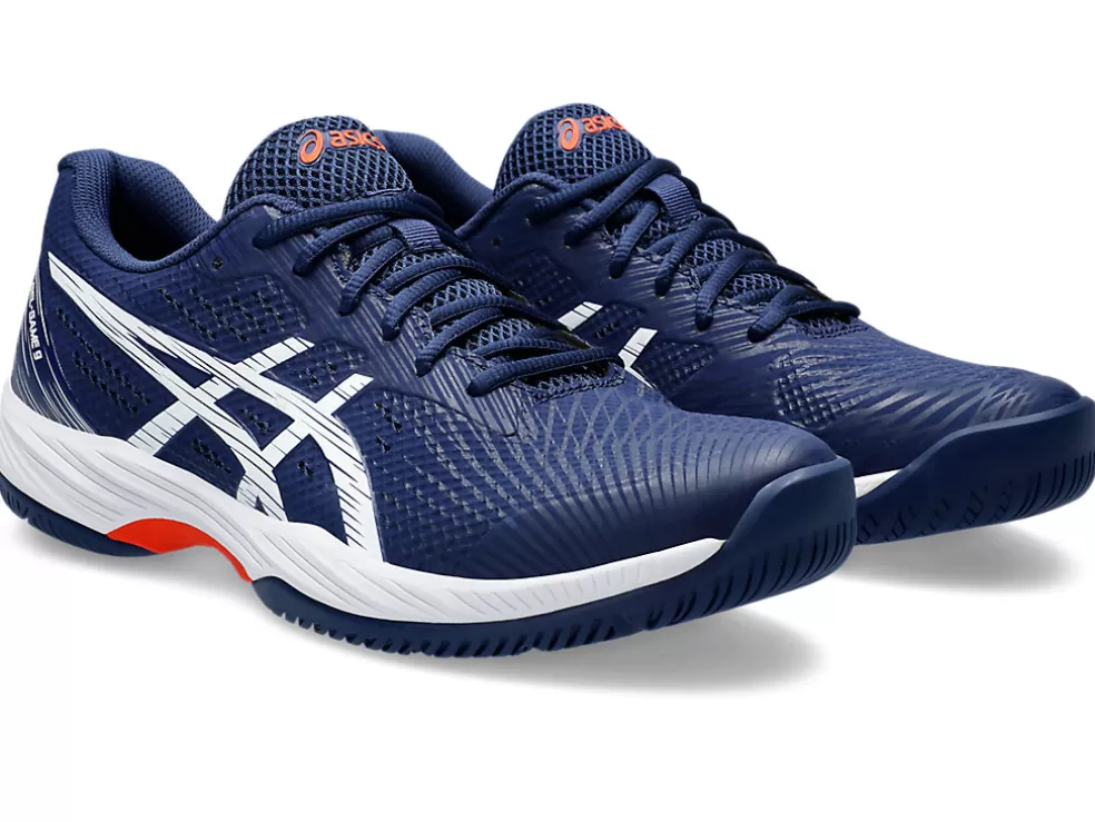 Tennisschoenen | Tennis>ASICS GEL-GAME 9 Blue Expanse/White