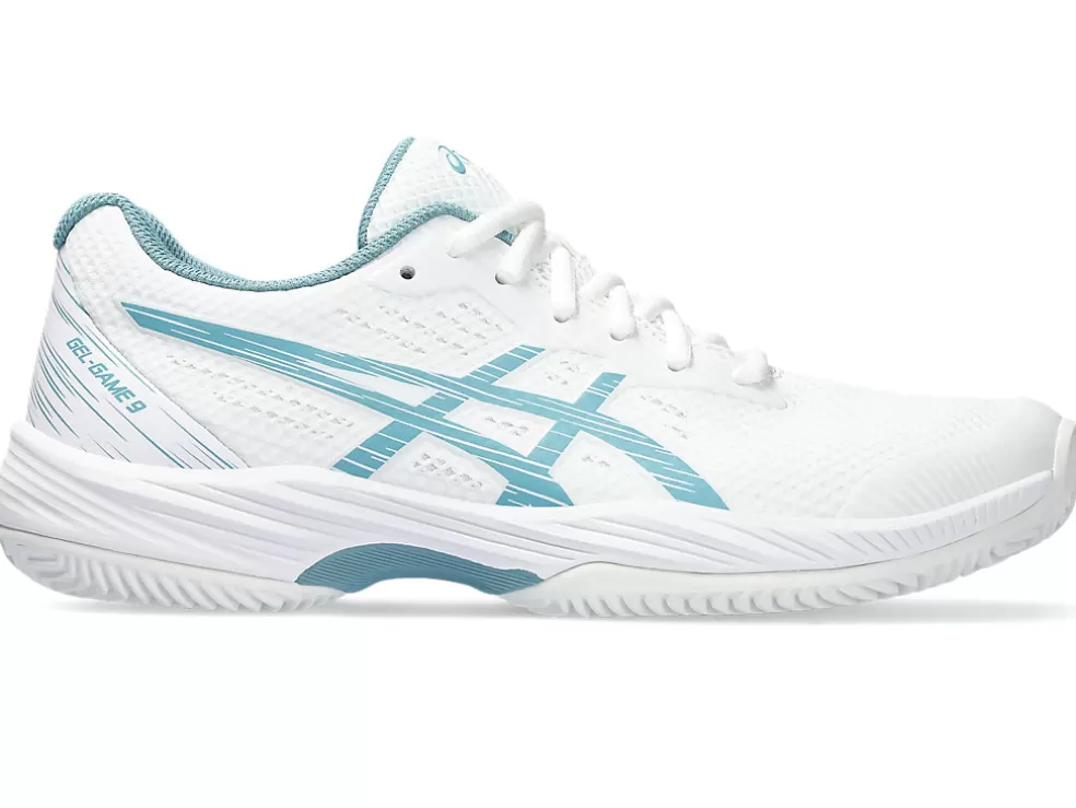 Tennisschoenen | Tennis>ASICS GEL-GAME 9 CLAY/OC White/Gris Blue