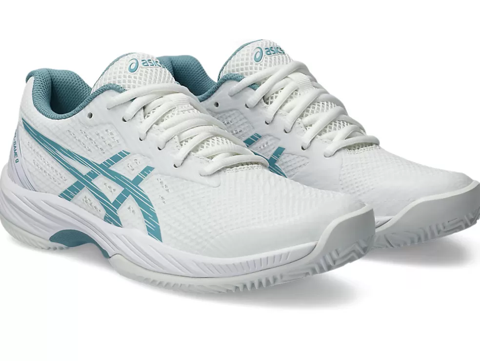 Tennisschoenen | Tennis>ASICS GEL-GAME 9 CLAY/OC White/Gris Blue