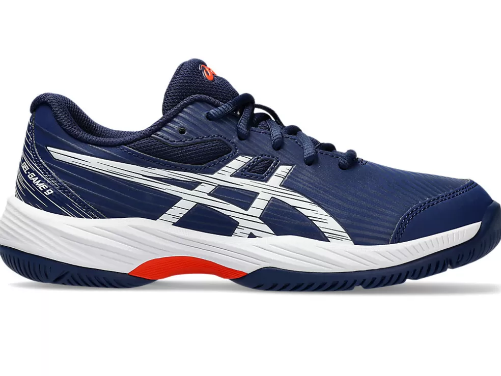 Tennisschoenen | Tennis>ASICS GEL-GAME 9 GS Blue Expanse/White