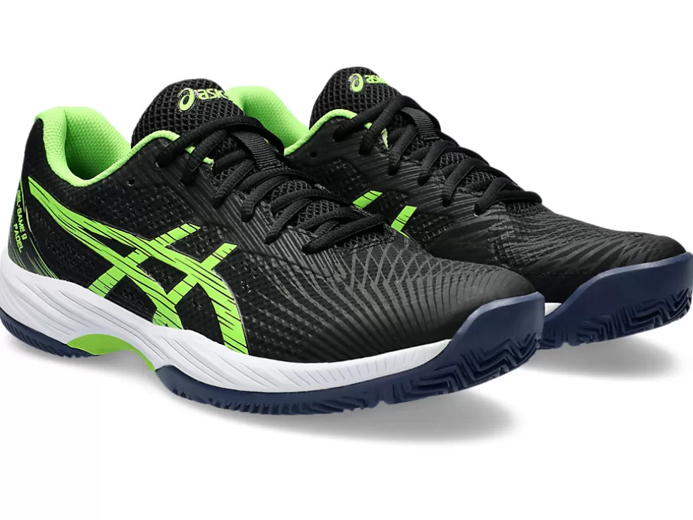 Padel | Padel>ASICS GEL-GAME 9 PADEL Black/Electric Lime