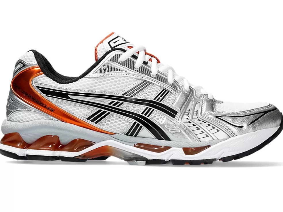 GEL-KAYANO™ 14 | Sportstyle>ASICS GEL-KAYANO 14 White/Piquant Orange