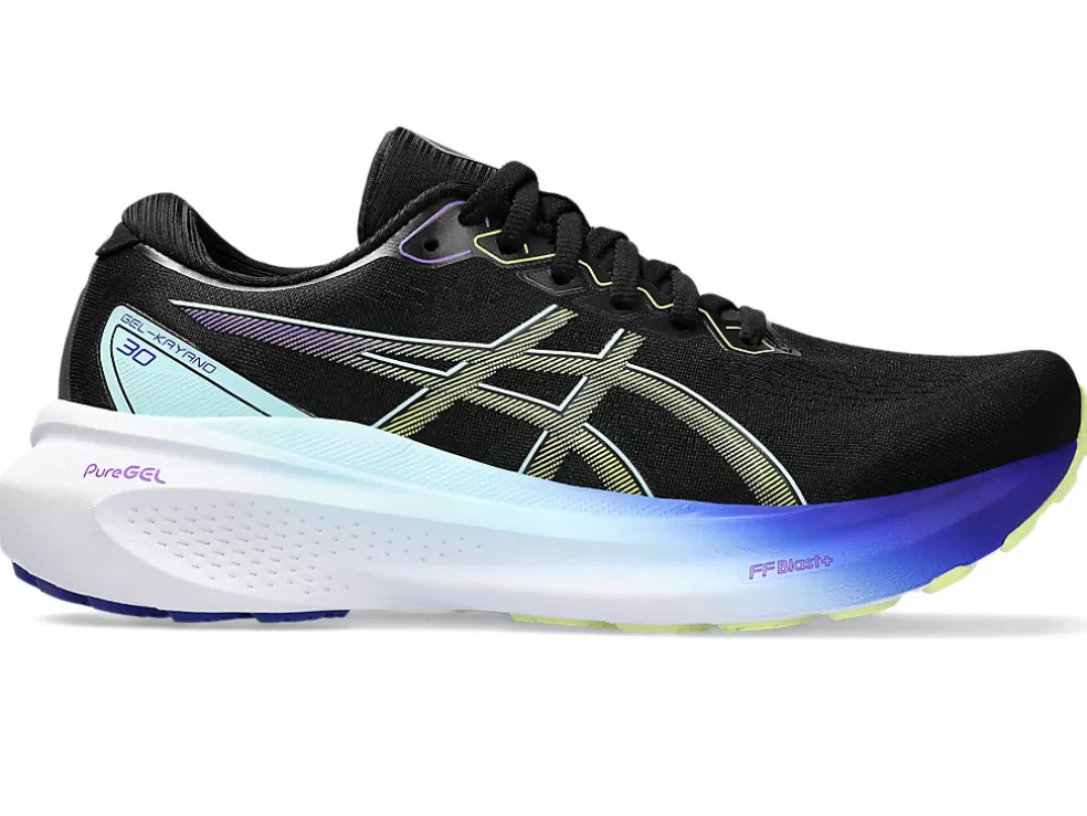 Run further (stability) | GEL-KAYANO™>ASICS GEL-KAYANO 30 Black/Glow Yellow