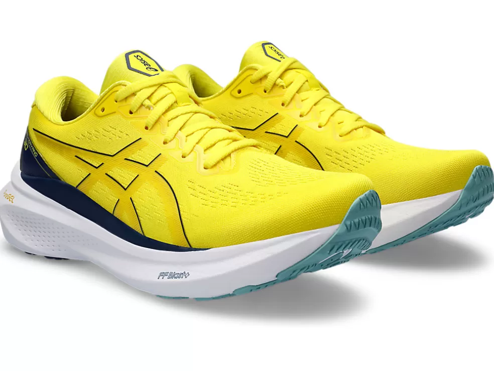 GEL-KAYANO™ | Hardloopschoenen>ASICS GEL-KAYANO 30 Bright Yellow/Blue Expanse