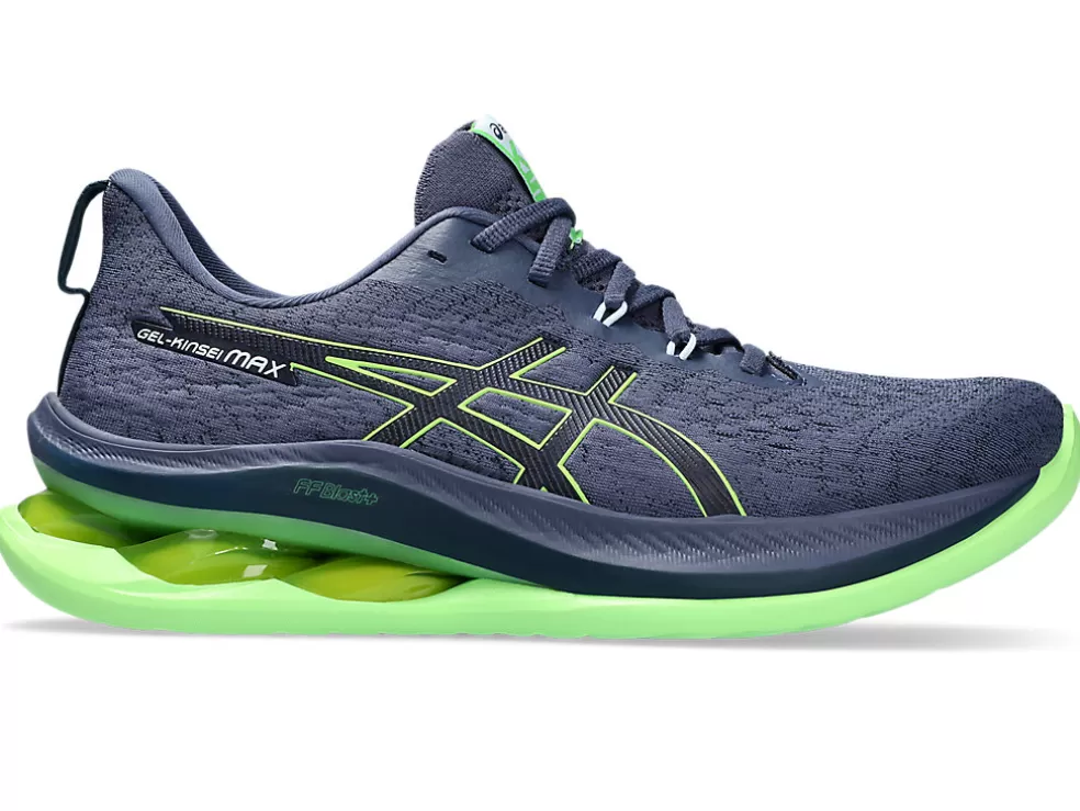 Run faster | Hardloopschoenen>ASICS GEL-KINSEI MAX Thunder Blue/Electric Lime