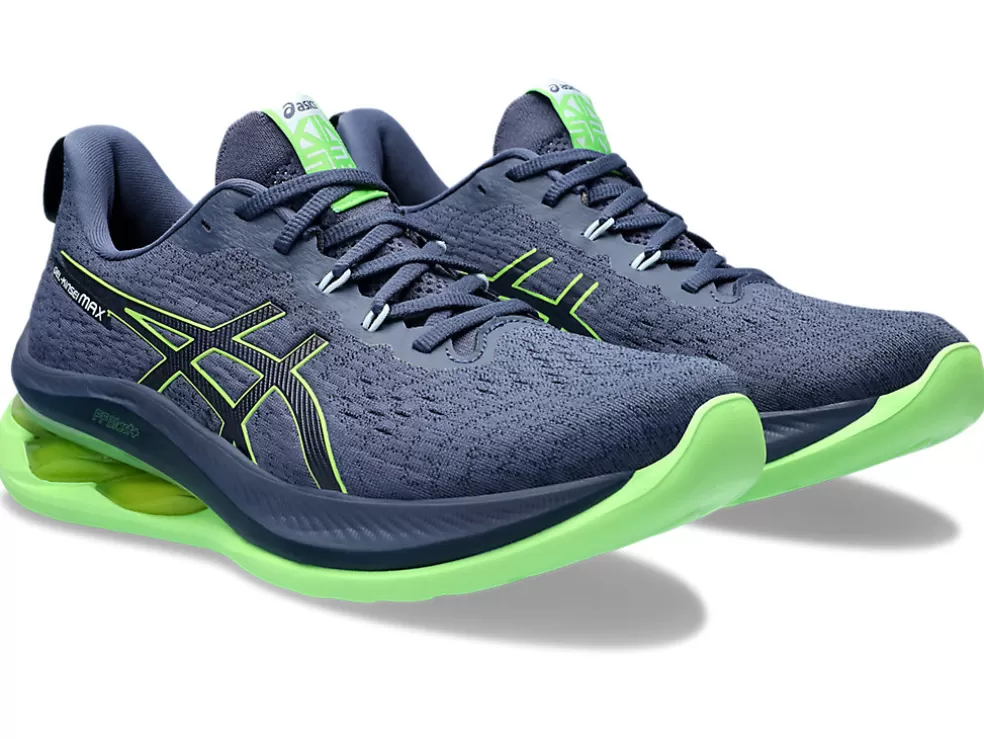 Run faster | Hardloopschoenen>ASICS GEL-KINSEI MAX Thunder Blue/Electric Lime