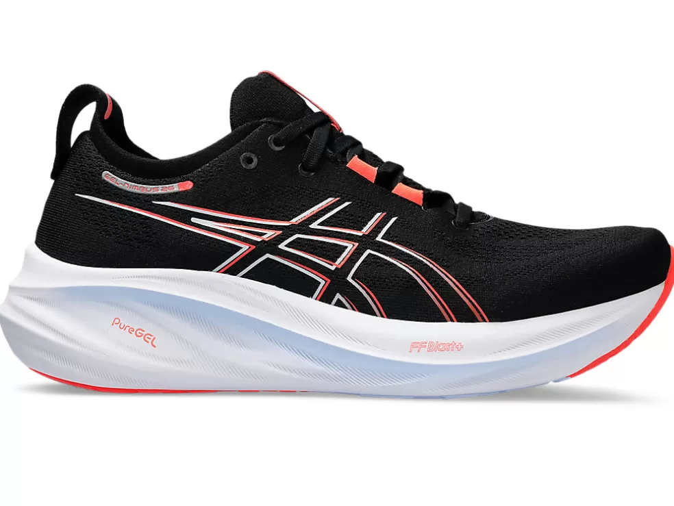 GEL-NIMBUS™ | Hardloopschoenen>ASICS GEL-NIMBUS 26 Black/True Red