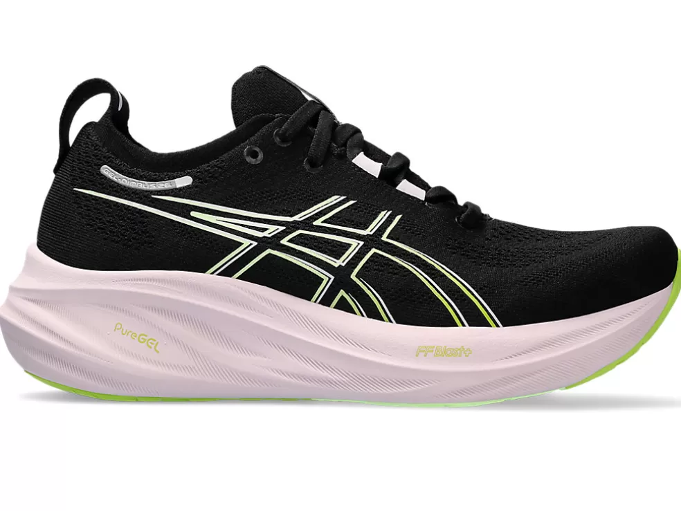 GEL-NIMBUS™ | Hardloopschoenen>ASICS GEL-NIMBUS 26 Black/Neon Lime