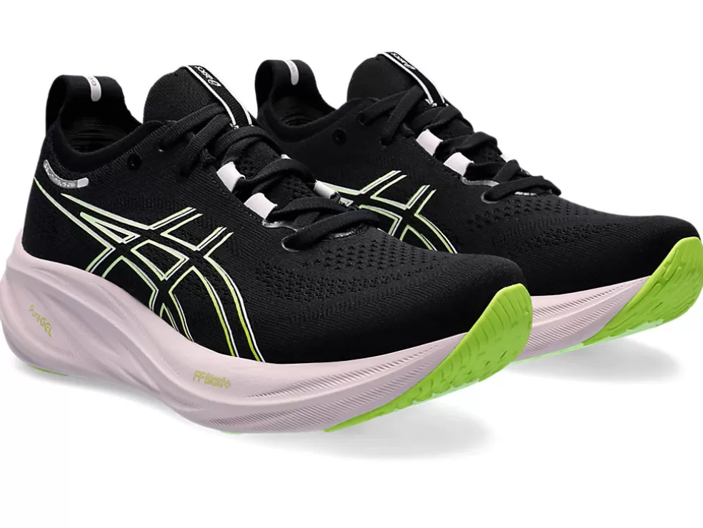 GEL-NIMBUS™ | Hardloopschoenen>ASICS GEL-NIMBUS 26 Black/Neon Lime