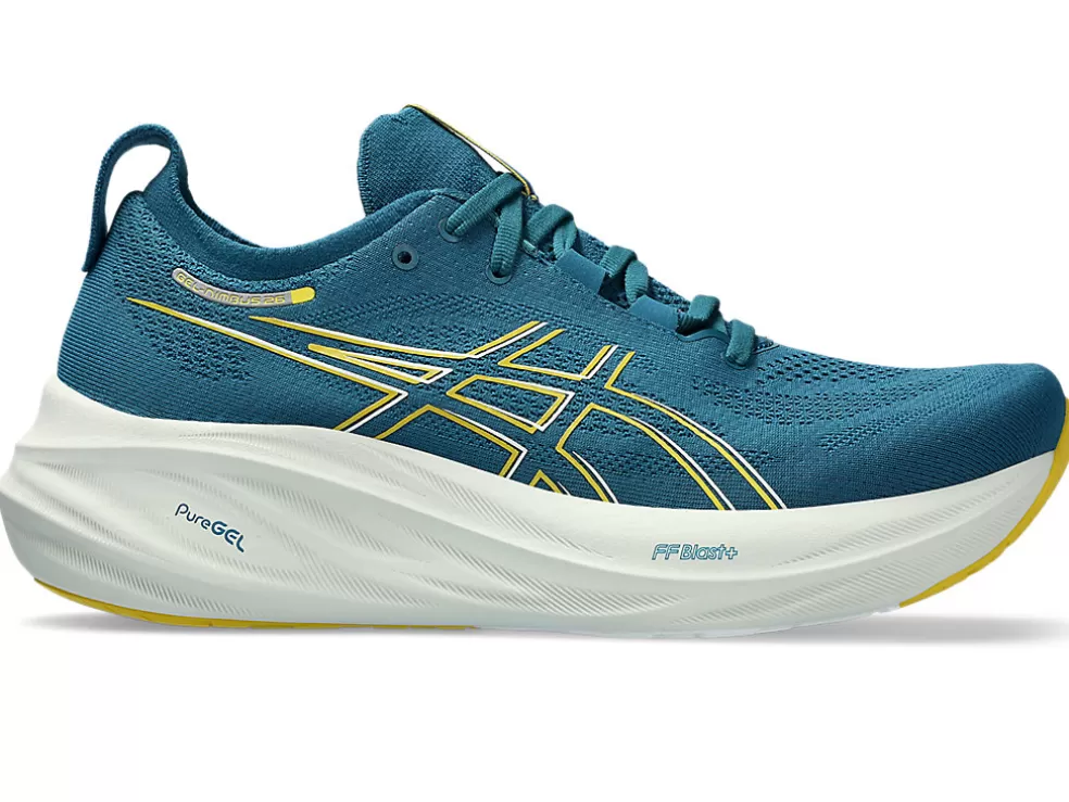 GEL-NIMBUS™ | Hardloopschoenen>ASICS GEL-NIMBUS 26 Evening Teal/Light Mustard