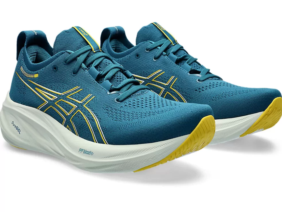 GEL-NIMBUS™ | Hardloopschoenen>ASICS GEL-NIMBUS 26 Evening Teal/Light Mustard