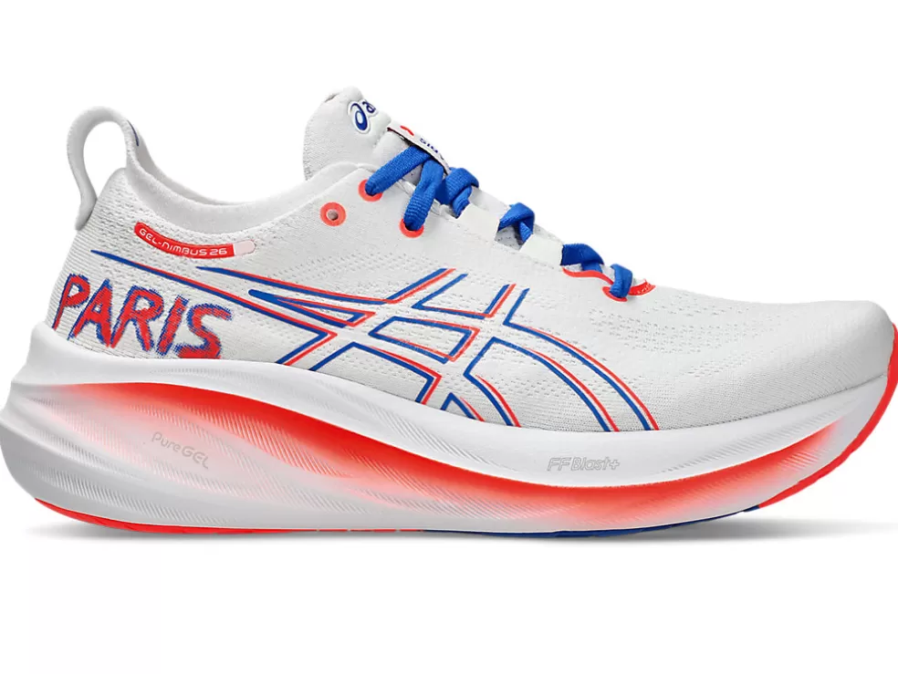 GEL-NIMBUS™ | Hardlopen>ASICS GEL-NIMBUS 26 White/Sunrise Red