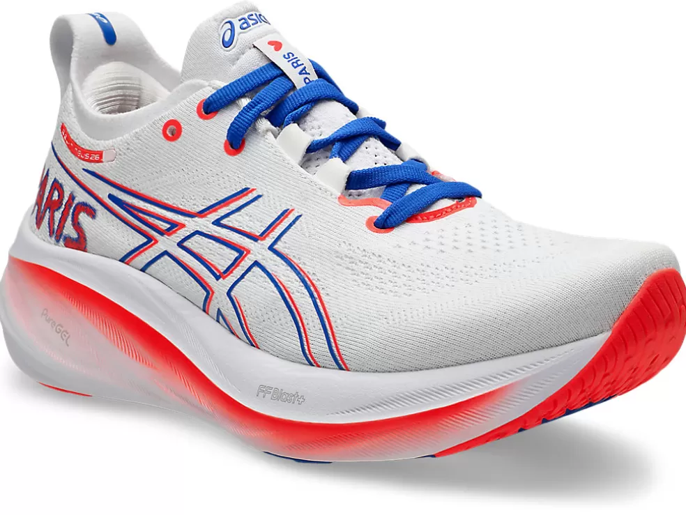 GEL-NIMBUS™ | Hardlopen>ASICS GEL-NIMBUS 26 White/Sunrise Red