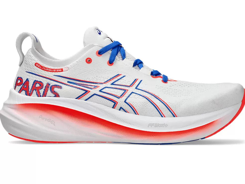 GEL-NIMBUS™ | Hardlopen>ASICS GEL-NIMBUS 26 White/Sunrise Red