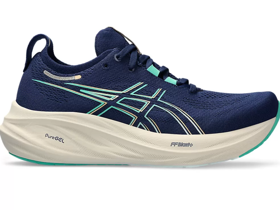 GEL-NIMBUS™ | Hardloopschoenen>ASICS GEL-NIMBUS 26 Blue Expanse/Aurora Green