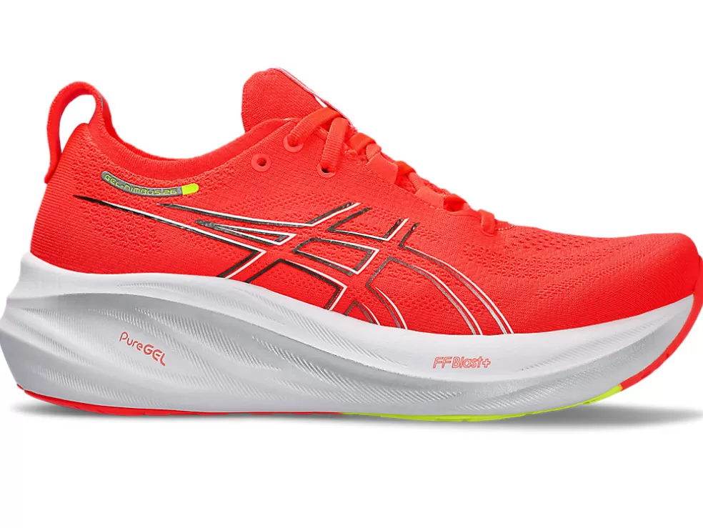 GEL-NIMBUS™ | Hardloopschoenen>ASICS GEL-NIMBUS 26 Sunrise Red/Pure Silver