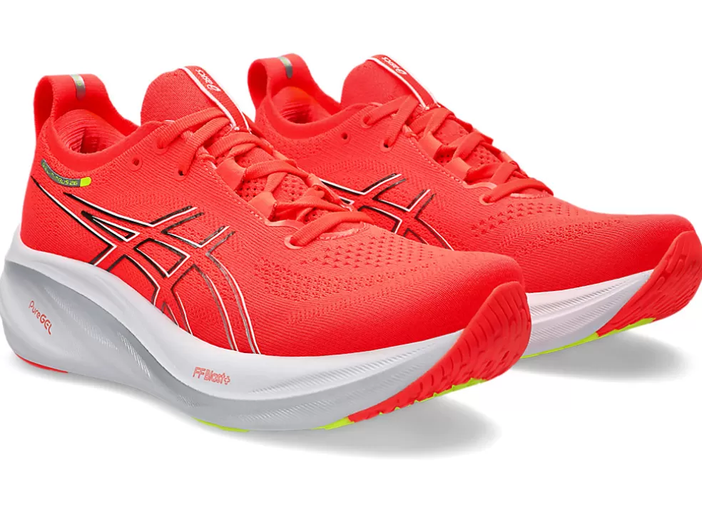 GEL-NIMBUS™ | Hardloopschoenen>ASICS GEL-NIMBUS 26 Sunrise Red/Pure Silver