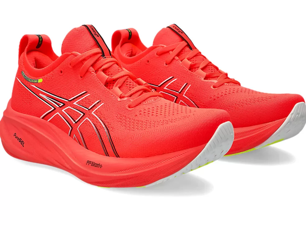 GEL-NIMBUS™ | Hardloopschoenen>ASICS GEL-NIMBUS 26 Sunrise Red/Black