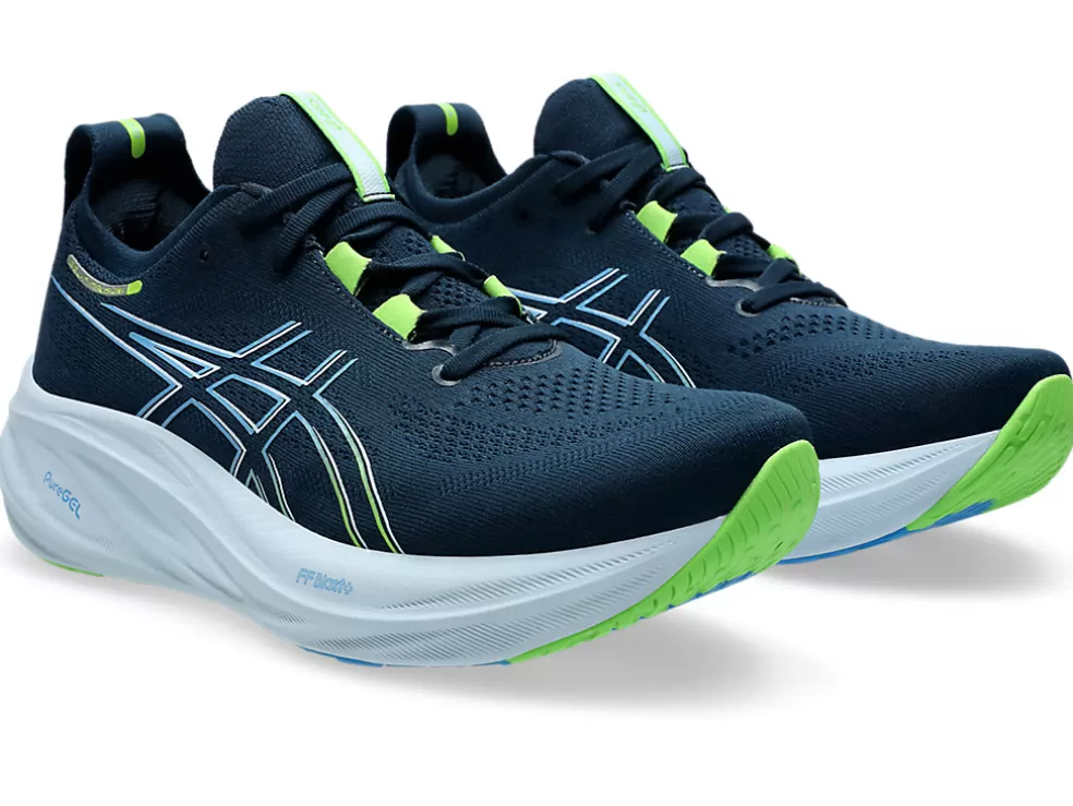 Hardloopschoenen | Hardlopen>ASICS GEL-NIMBUS 26 French Blue/Electric Lime