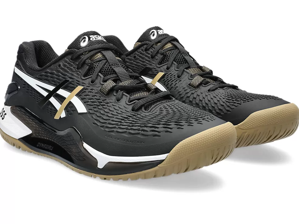 GEL-RESOLUTION™ | Tennisschoenen>ASICS GEL-RESOLUTION 9 Black/Camel