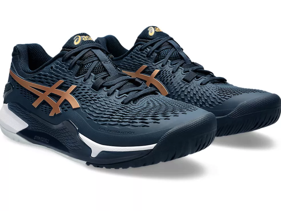 GEL-RESOLUTION™ | Tennisschoenen>ASICS GEL-RESOLUTION 9 French Blue/Pure Gold