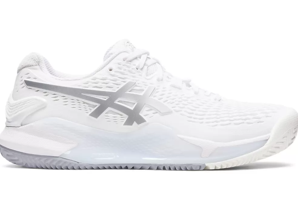 GEL-RESOLUTION™ | Tennisschoenen>ASICS GEL-RESOLUTION 9 CLAY White/Pure Silver