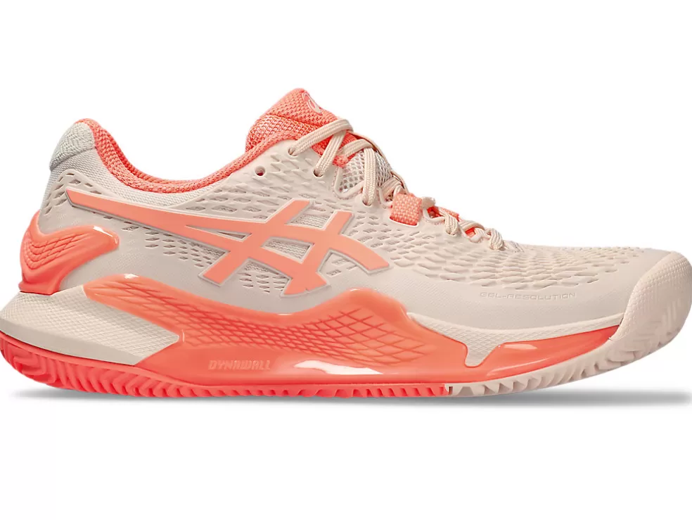 GEL-RESOLUTION™ | Tennisschoenen>ASICS GEL-RESOLUTION 9 CLAY Pearl Pink/Sun Coral