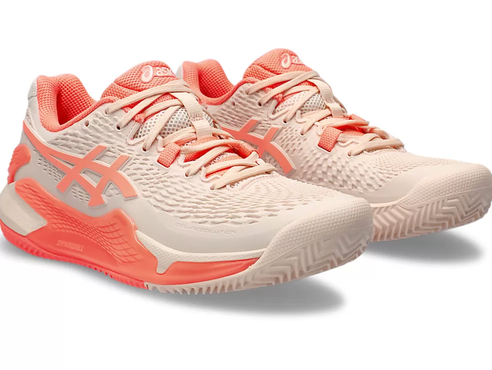 GEL-RESOLUTION™ | Tennisschoenen>ASICS GEL-RESOLUTION 9 CLAY Pearl Pink/Sun Coral