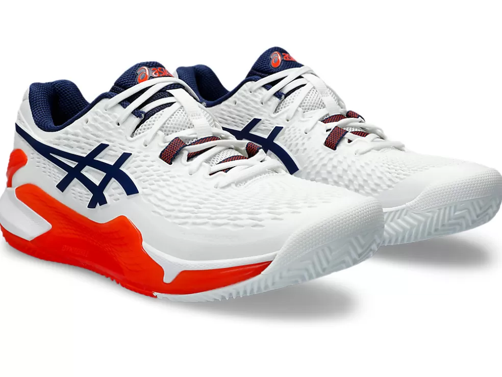 GEL-RESOLUTION™ | Tennisschoenen>ASICS GEL-RESOLUTION 9 CLAY White/Blue Expanse