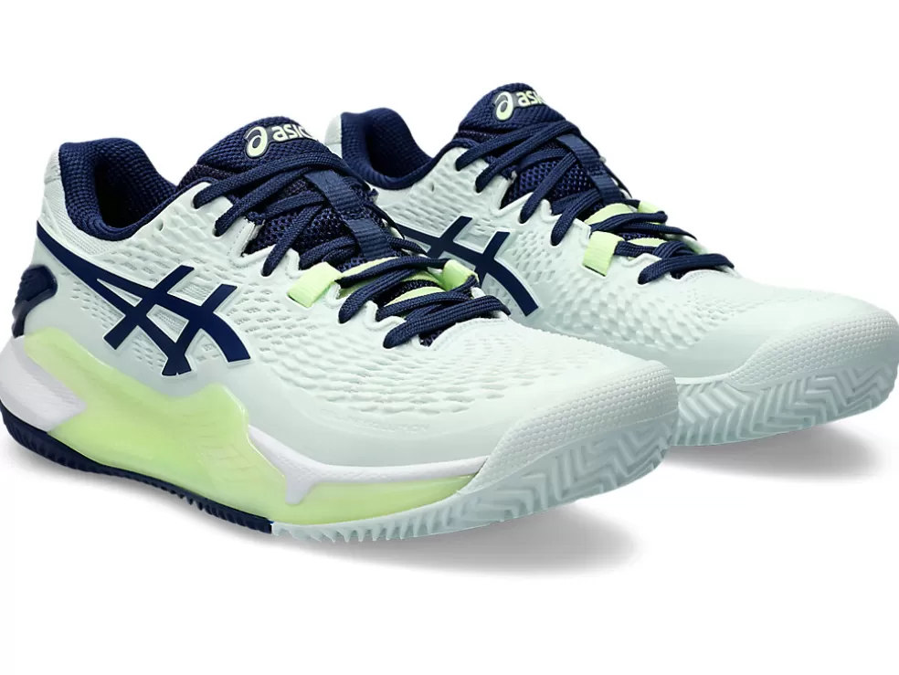 GEL-RESOLUTION™ | Tennisschoenen>ASICS GEL-RESOLUTION 9 CLAY Pale Mint/Blue Expanse