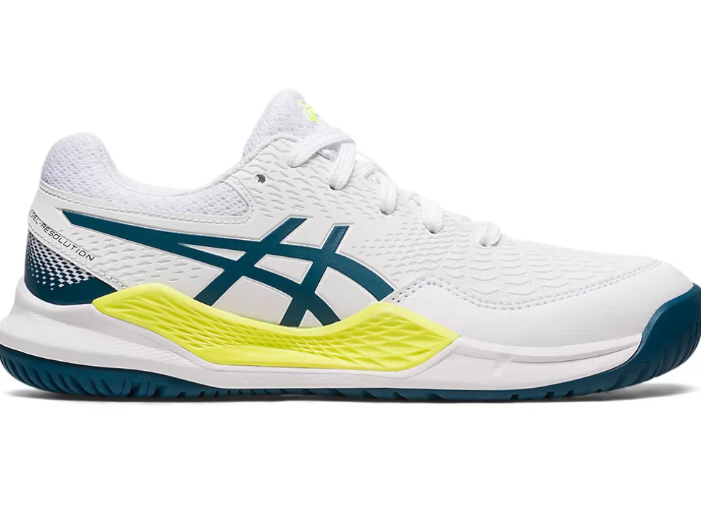 GEL-RESOLUTION™ | Tennisschoenen>ASICS GEL-RESOLUTION 9 GS White/Restful Teal