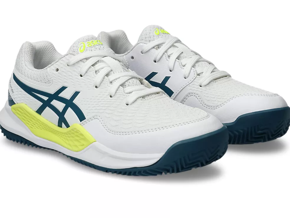 GEL-RESOLUTION™ | Tennisschoenen>ASICS GEL-RESOLUTION 9 GS CLAY White/Restful Teal