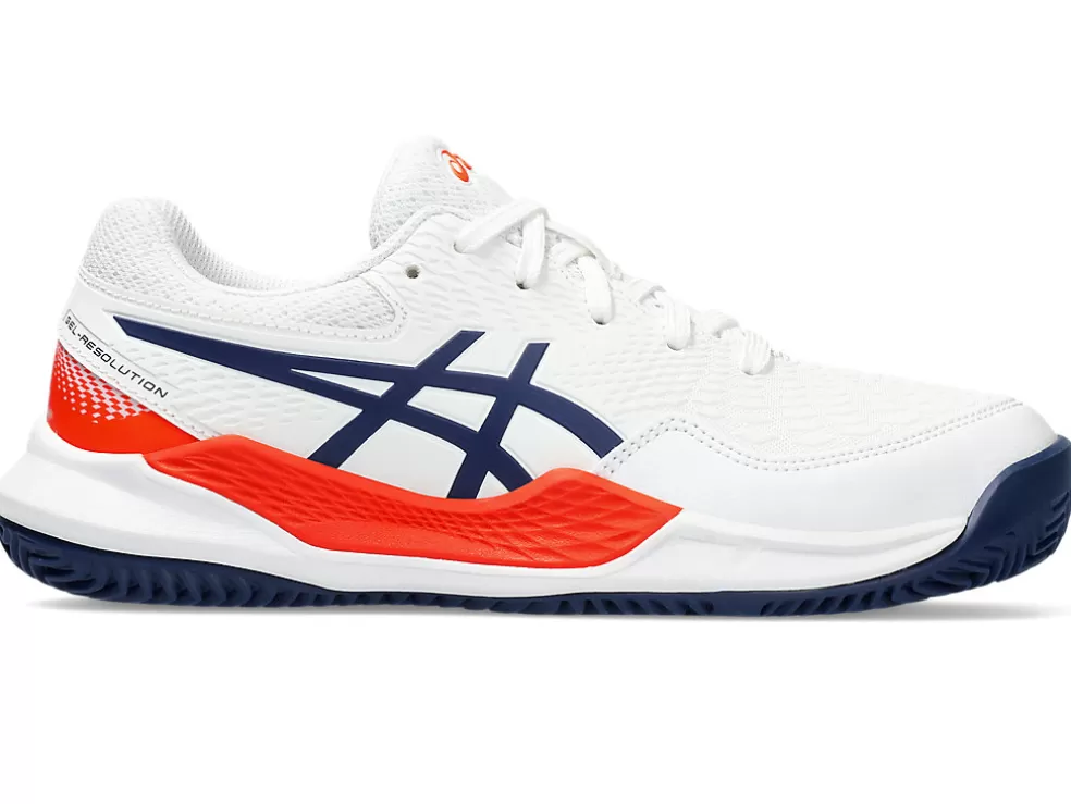 GEL-RESOLUTION™ | Tennisschoenen>ASICS GEL-RESOLUTION 9 GS CLAY White/Blue Expanse