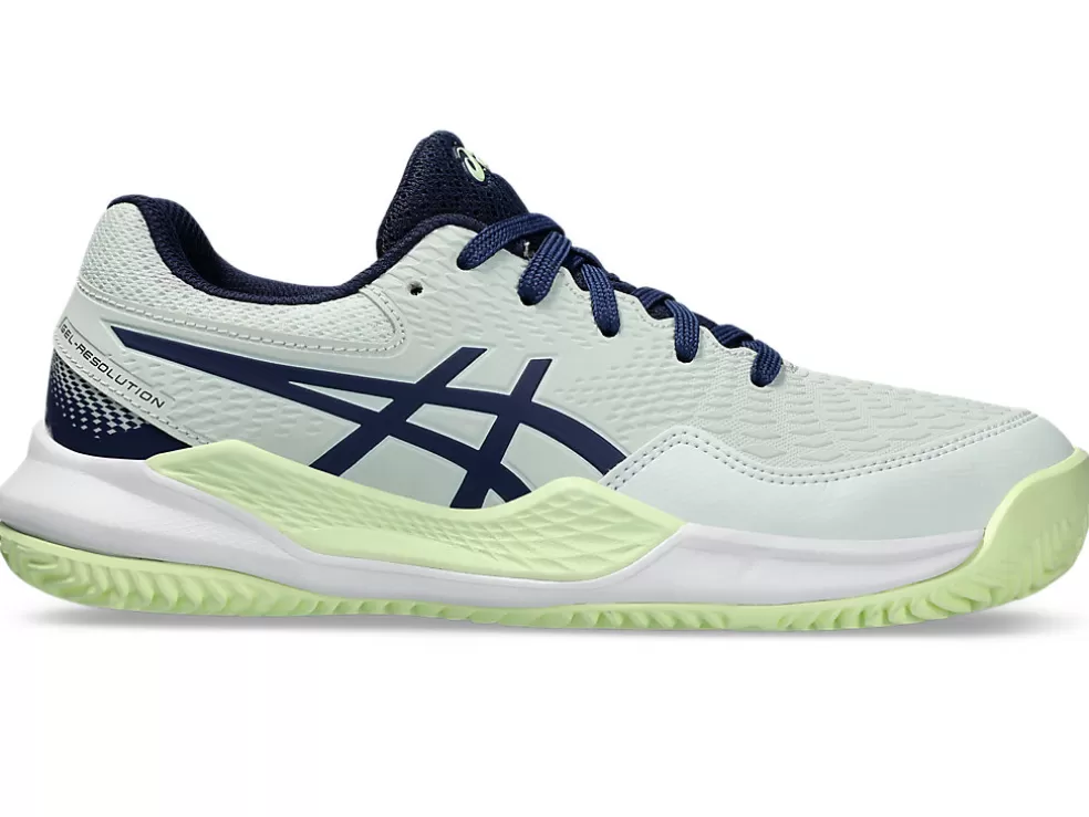 GEL-RESOLUTION™ | Tennisschoenen>ASICS GEL-RESOLUTION 9 GS CLAY Pale Mint/Blue Expanse