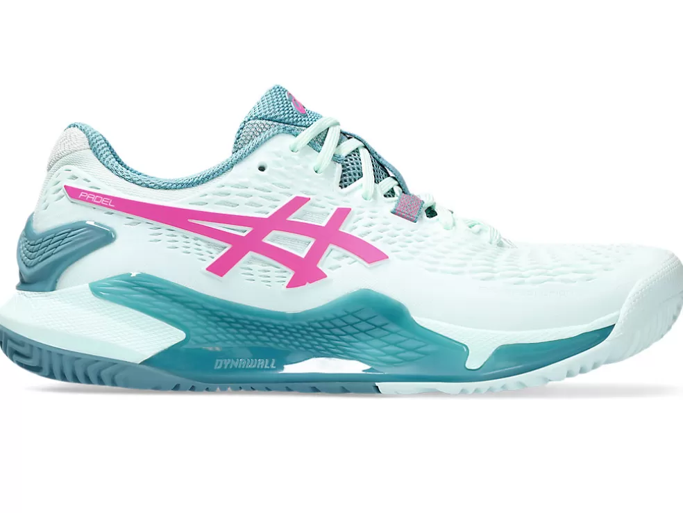 Padel | Padel>ASICS GEL-RESOLUTION 9 PADEL Soothing Sea/Hot Pink