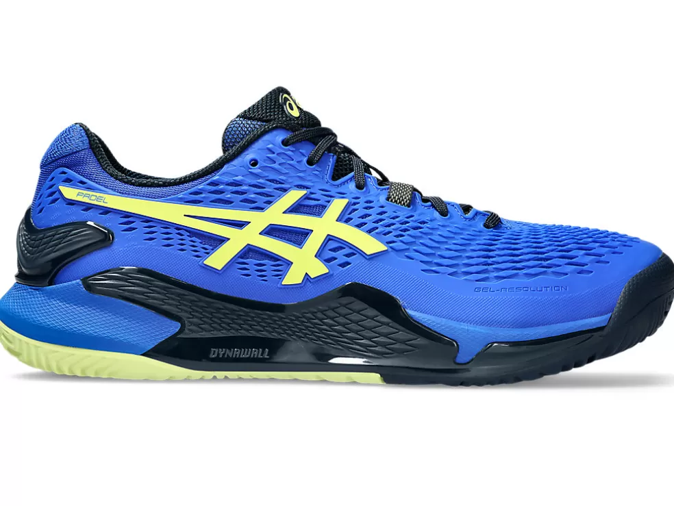 Padel | Padel>ASICS GEL-RESOLUTION 9 PADEL Illusion Blue/Glow Yellow