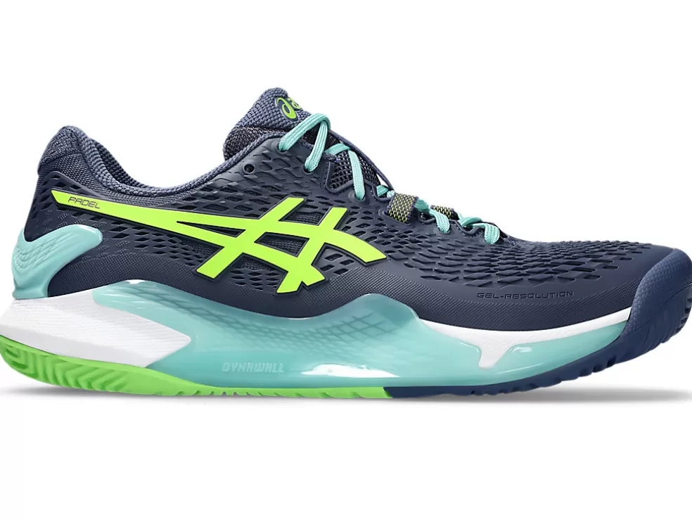 Padel | Schoenen>ASICS GEL-RESOLUTION 9 PADEL Thunder Blue/Electric Lime