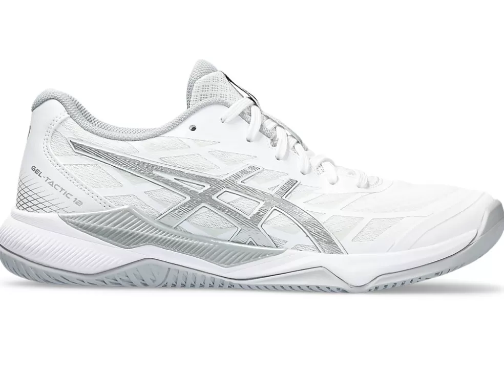 Netbal | Squash & badminton>ASICS GEL-TACTIC 12 White/Pure Silver