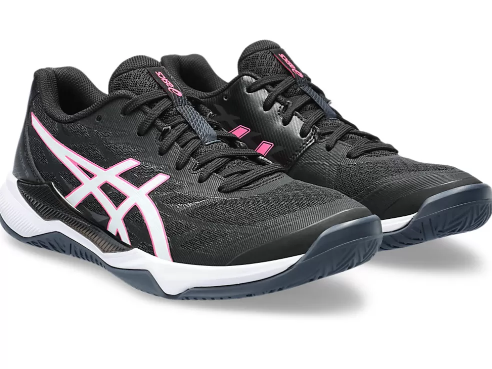 Netbal | Squash & badminton>ASICS GEL-TACTIC 12 Black/Hot Pink