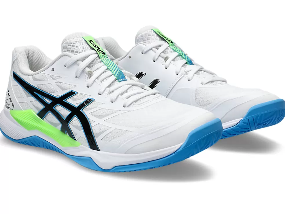 Squash & badminton | Handbal>ASICS GEL-TACTIC 12 White/Lime Burst