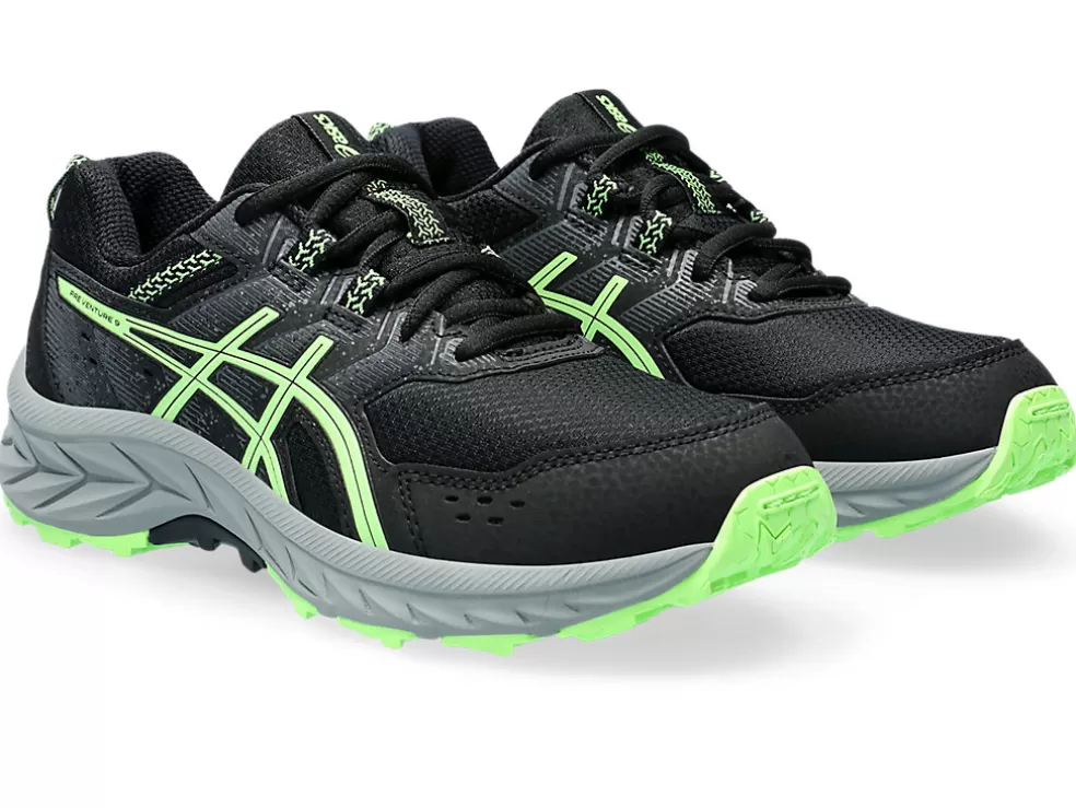 GEL-VENTURE™ | Trail running>ASICS GEL-VENTURE 9 GS Black/Illuminate Green