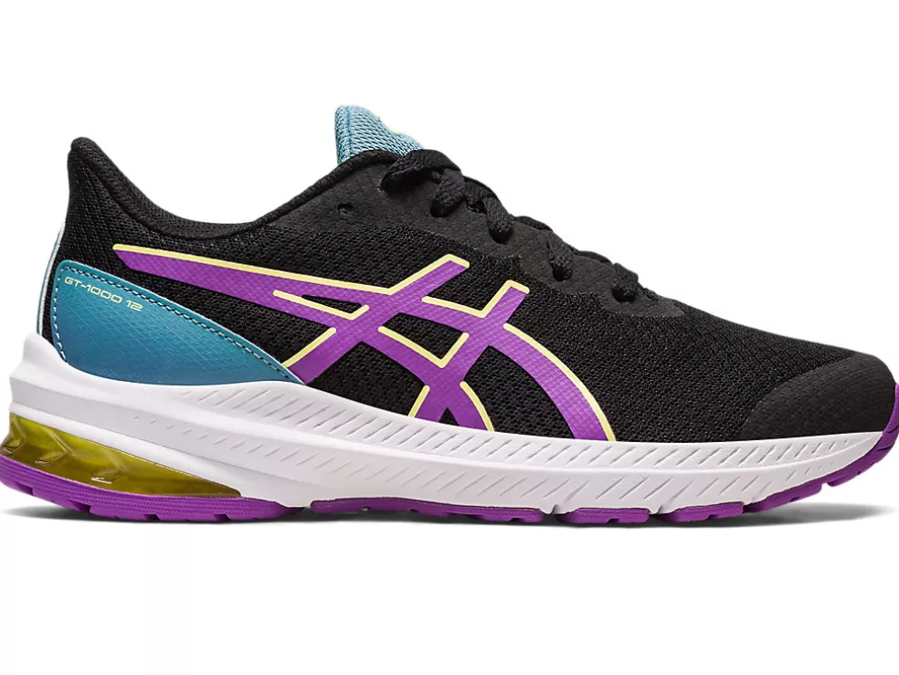 GT-1000™ | Run further (stability)>ASICS GT-1000 12 GS Black/Cyber Grape